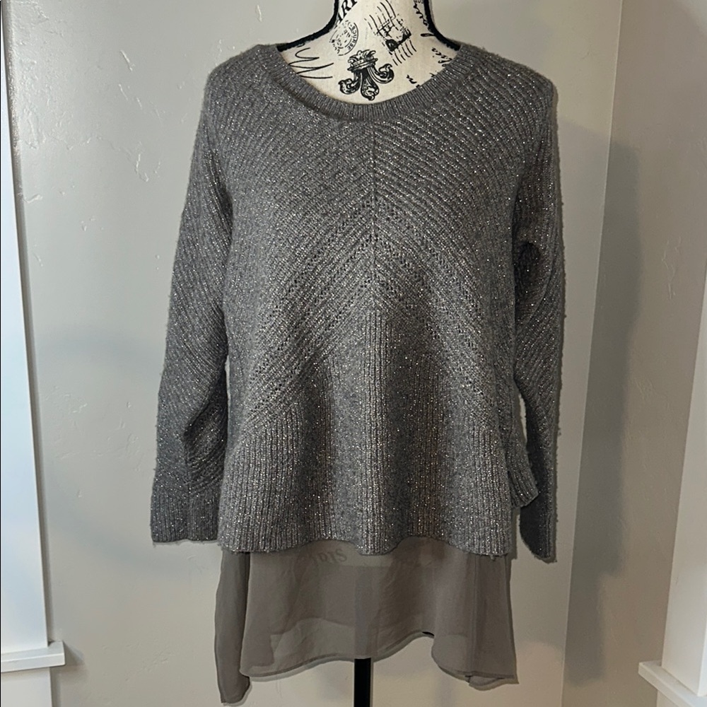 Lucky Brand Metallic Knit Sweater